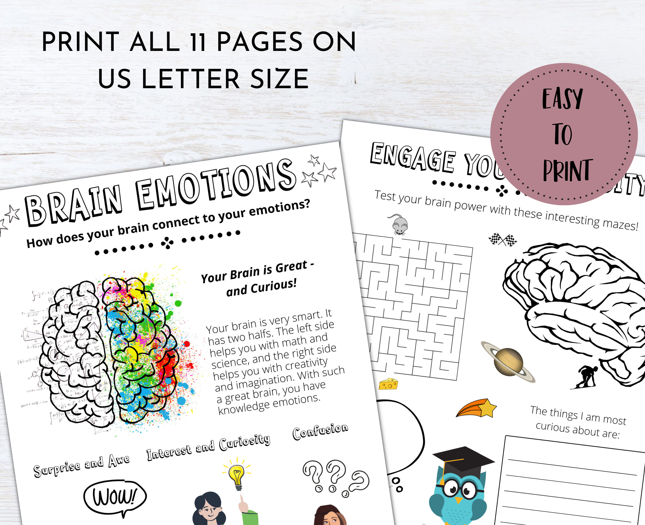 Emotions and Feelings Worksheets Printable | Emotions Activities for ...