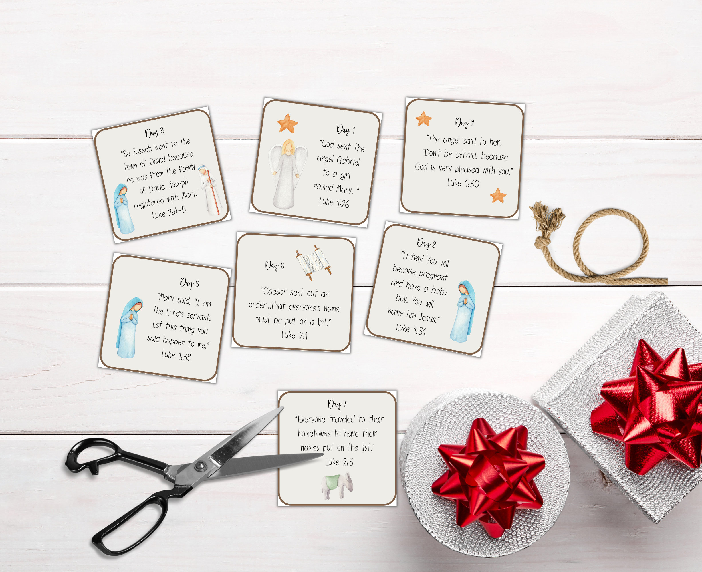 Kids Nativity Advent Calendar Printable | Advent Calendar for Kids ...