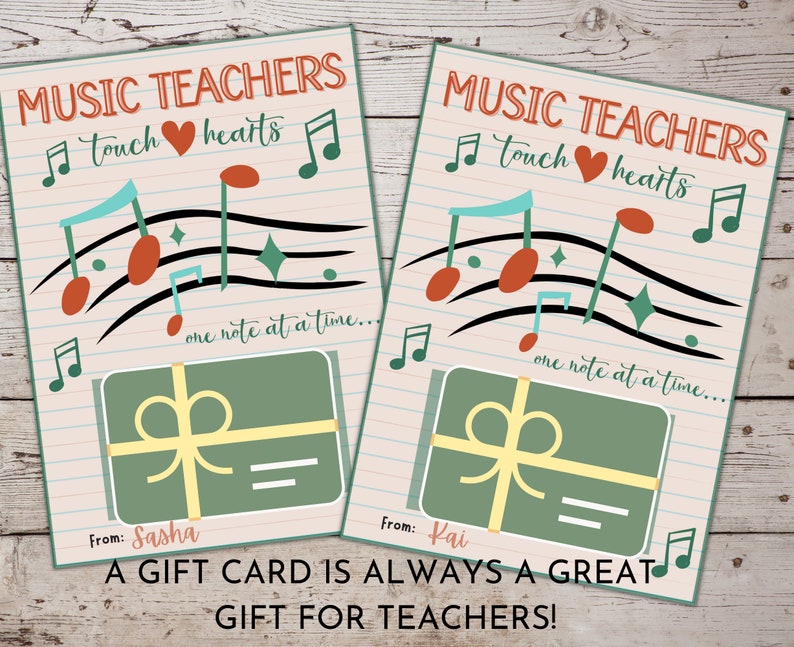 Music Teacher Appreciation Gift Card Holder | Music Teachers ...