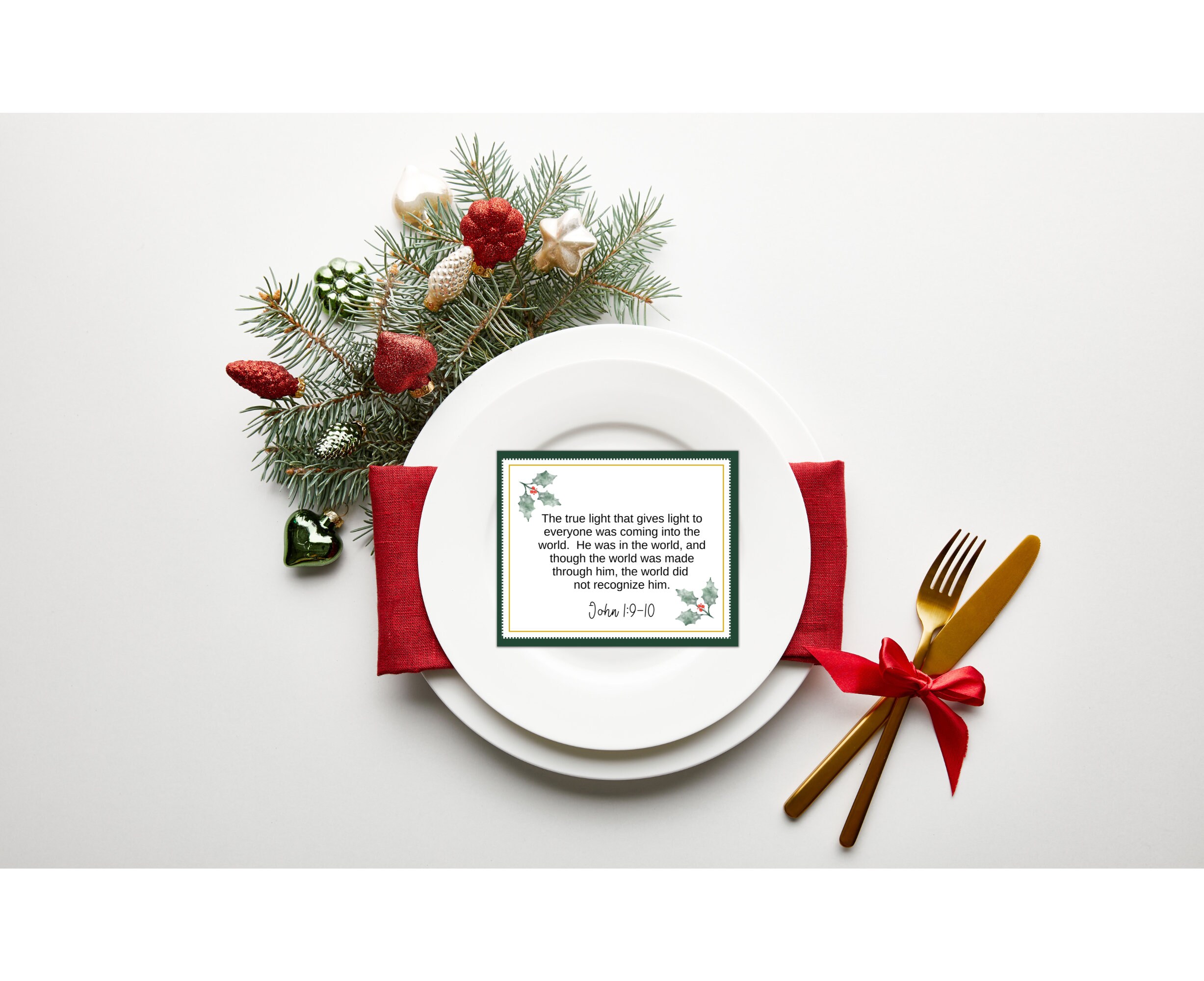 24 Christmas Scripture Cards Printable Christmas Bible Verse - Etsy
