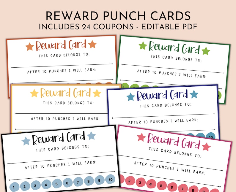 Editable Reward Punch Cards Printable - Il 794xN.4093404925 Grp3 