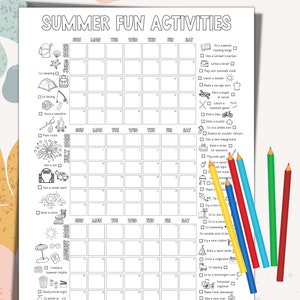 Summer Bucket List Poster Printable Summer Countdown Poster - Etsy