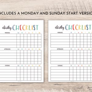 Kids Daily Checklist Editable | Kids Routine Chart | Kids Responsibility Chart | Daily Routine Schedule | Summer Daily Checklist | PDF image 4
