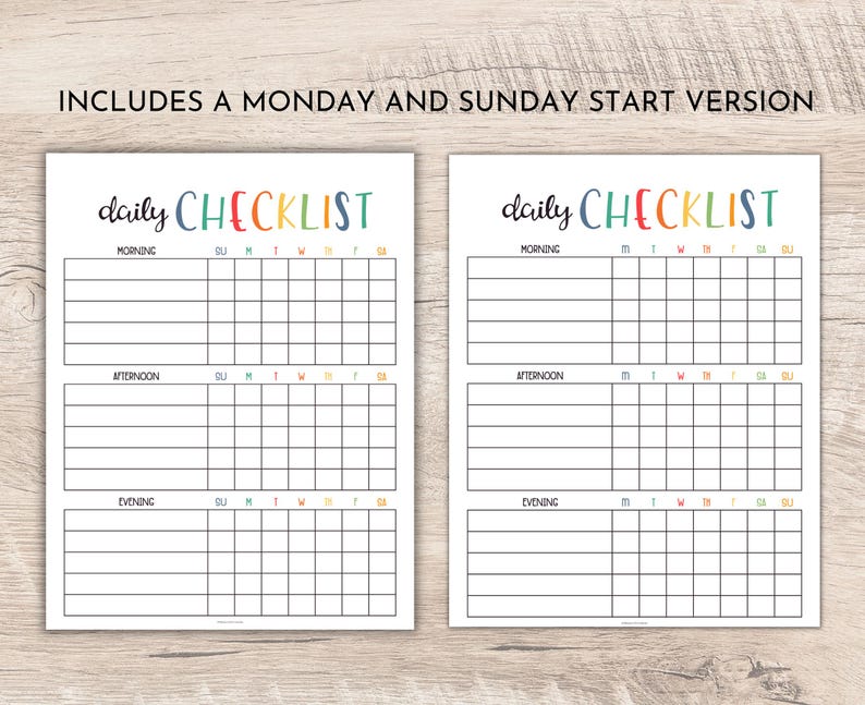 Kids Daily Checklist Editable | Kids Routine Chart | Kids Responsibility Chart | Daily Routine Schedule | Summer Daily Checklist | PDF image 4