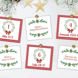 Christmas Advent Calendar Printable Christian Advent Calendar for Kids ...