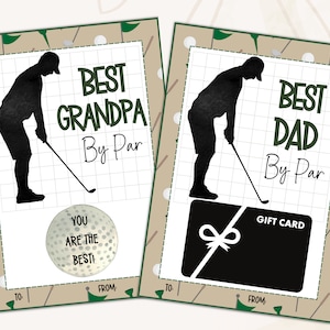 Golf Geschenkkartenhalter Printable | Vatertag Golf Geschenkkarte | Golf-Geschenkkartenhalter | Papa Golf Geschenk | Golf Geschenk Last Minute