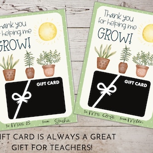 Teachers Gift Card Holder Printable Teacher Appreciation Week Teachers ...
