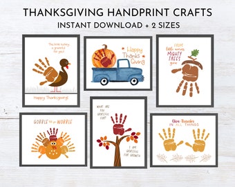 Thanksgiving Handprint Craft | Preschool Toddler Fall/Autumn Handprint Activity | Last minute Thanksgiving Handprint Art