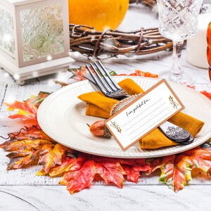 I am thankful for cards printable | Thanksgiving Gratitude Card Template | Printable Thankful Cards image 6