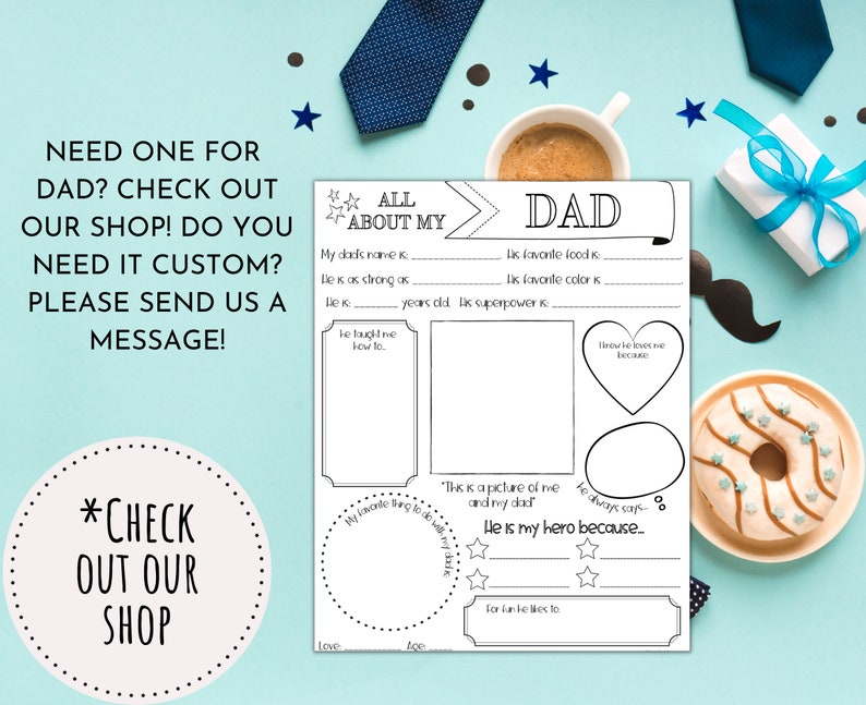 All About My Grandpa Printable All About My Grandpa - Etsy