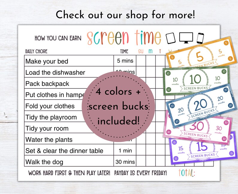 Kids Daily Checklist Editable | Kids Routine Chart | Kids Responsibility Chart | Daily Routine Schedule | Summer Daily Checklist | PDF image 8