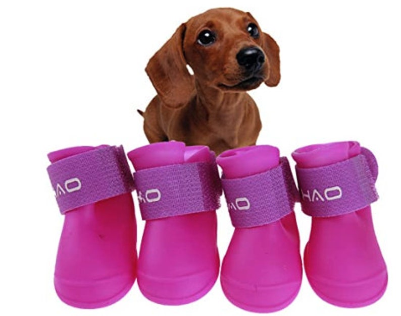 Dog Rain Boots for Dogs, Waterproof Dog Shoes Orange Etsy