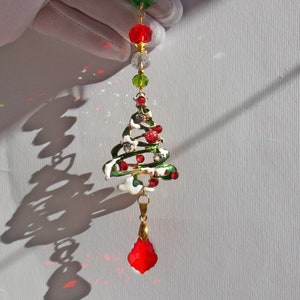 Suncatcher Christmas Festive Window Decor, Lightcatcher Xmas Hanging Detail