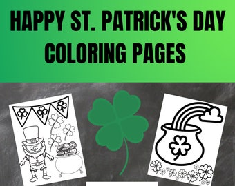 St. Patrick's Day Coloring Pages for Kids, St patricks Coloring Sheets, Coloring & Activity Pages,  Printable for kids coloring pages