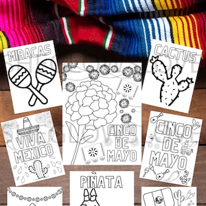 Printable Cinco de Mayo Coloring Pages, Kids Coloring Pages, Cinco de Mayo Coloring Sheets