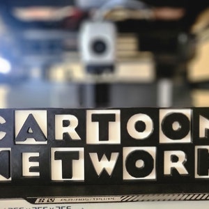 90s style Cartoon Network Logo- 9 inches Wide!