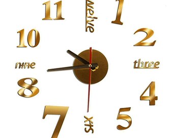 Clock Wall Decal | Etsy