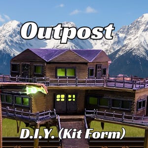 River Rafting Outpost Kit - Scale Model w/ Video Instructions - T, 1/330, Z, N, 1/144, HO, S & O Scales - Fun Project