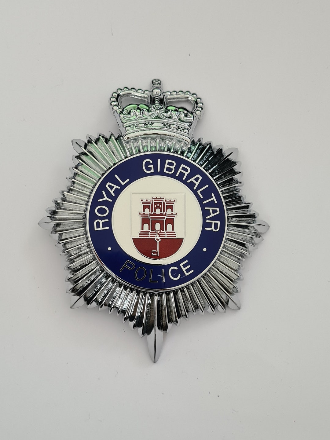 Rare Gibraltar Helmet Plate British Territories Badge Etsy