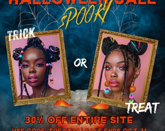 Dépliant de vente flash d'Halloween, Offres d'Halloween, DÉPLIANT DE VENTE, Dépliant d'offres et de réductions effrayantes, Manucure, Manucure, Cils, Coiffeurs, Maquilleur