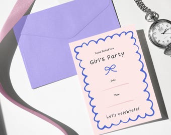 Stampa invito festa ragazze