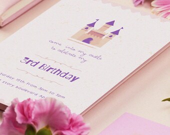 Modello di invito principessa