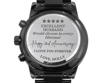 Unique 22nd Anniversary Gift for Him, 22nd Anniversary Gifts for Men, 22nd Anniversary Gift for Husband, 22 Year Anniversary Gift, Watch Men
