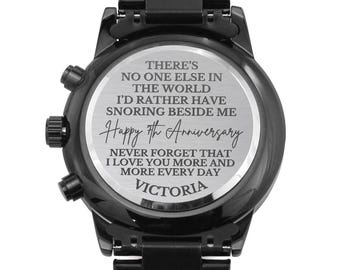 Cute 7th Anniversary Gift for Men, 7 Year Anniversary Gift for Husband, 7th Wedding Anniversary Gift, Copper Wedding Anniversary, Watch