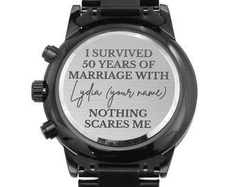 Funny 50th Anniversary Gifts for Husband, 50 Year Anniversary Gift, 50 Years of Marriage, Golden Wedding Anniversary, Golden Anniversary