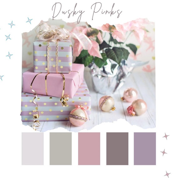 Dusky Pinks Digital Download Colour Palette Hex Codes for Etsy