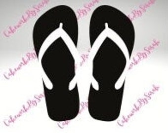 Flip Flops SVG, Summer Beach Clipart (Digital Download)