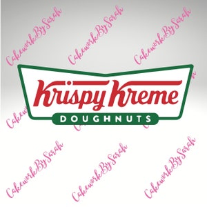Krispy Kreme pączki, Krispy kreme pączki SVG, logo, fast food, pączki, pączek, pączki, clipart, clipart SVG, Cricut