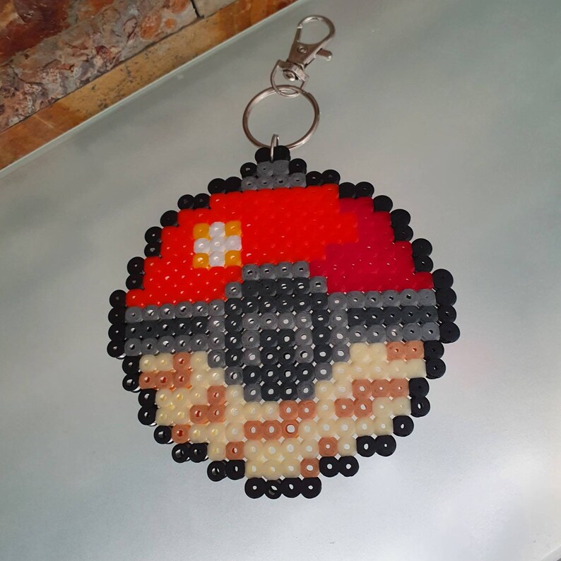 Kit Keychain Pokeball Hisui in Pearl to Iron Pokemon Legend Etsy