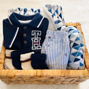 Ensemble cadeau bébé garçon Tommy Hilfiger pour baby shower