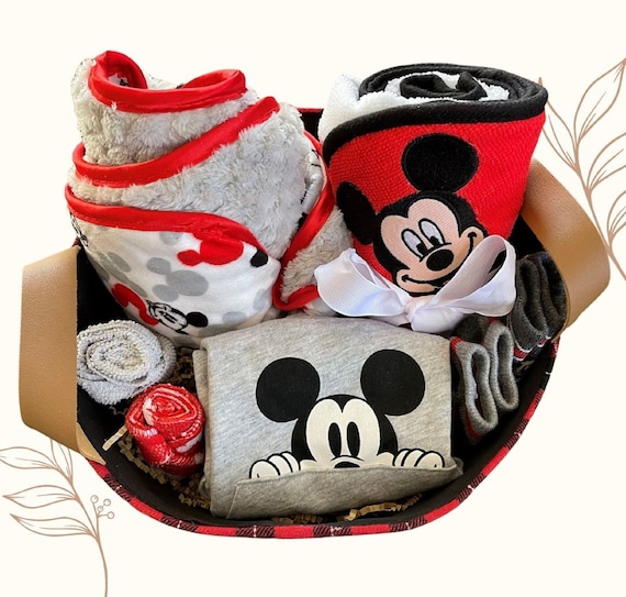 Mickey Mouse baby gift basket