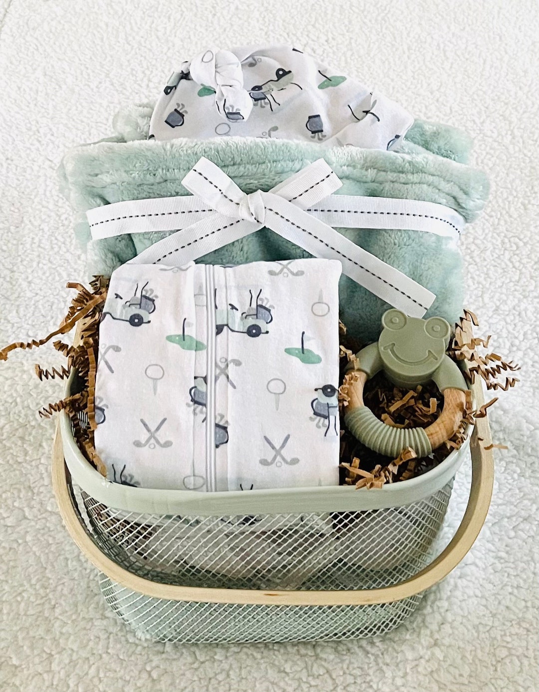 Baby Golf Themed Baby Gift Baskets Golf Baby Baby Shower Baby Clothes