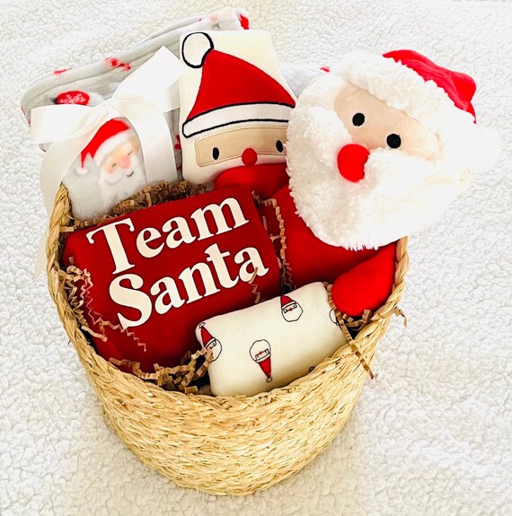 Christmas Gifts for Baby Santa Themed for Basket for Baby Girl