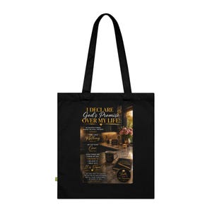 Christliche Einkaufstasche | Glaube, Gunst & neue Anfänge | Inspirierende Schrift Tasche | Religiöses Geschenk für Frauen | Glaubensbasierte Einkaufstasche