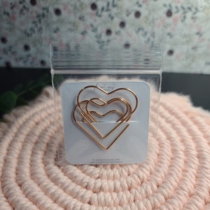 Pick Your Own Set of 2 Rose Gold Paper Clips, Planner Accessories, Journal, Notebook Stationery, Erin Condren, Happy Planner, Plum Paper