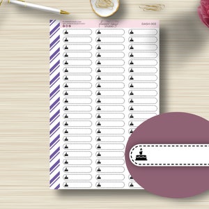 Birthday Cake Label, Planner Stickers, Bday, Party, Event, Reminder, Happy Birthday, Functional, Planning, ECLP, EC, Happy Planner, DASH-003