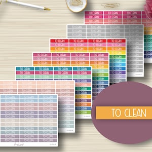 Para limpiar las pegatinas del planificador, Encabezado, Erin Condren, Pegatinas EC, Funcional, Planificador feliz, Recuerdos, Funcional, Mate, H-043