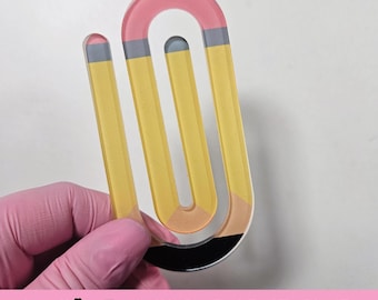 Jumbo Paperclip, Bookmark, Gift Idea for Teacher, Girl, Mom, Family, Friends, Cute Office Organization, Notebooks, Birthday, Christmas