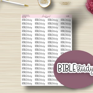 Bible Study, Planner Stickers, Church, Scripts, Event, Planning Sticker, Erin Condren, Happy Planner, Functional, Plum Paper, S-078