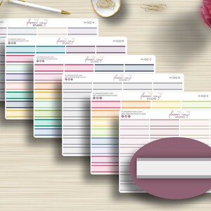 Blank Headers, Planner Stickers, 2 Toned Basic Labels, Events, Planning, ECLP, Erin Condren Life Planner, Happy Planner, Functional, H-022