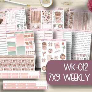 7x9 Weekly Planner Stickers, Planning, EC, Labels, Erin Condren Life Planner, EC, Vertical, Happy Planner, Functional, Plum Paper, KIT-013