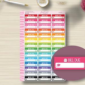 Pegatinas de Student Loan Bill Due Planner, Budget, Payment Tracker, Bills, Debt, Planning, Erin Condren Life, EC, Happy Planner, Plum Paper