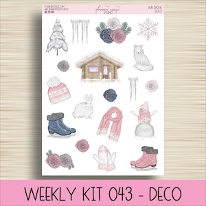 Deco Planner Stickers, Planning, EC, Labels, Erin Condren Life Planner, EC, Vertical, Happy Planner, Functional, Plum Paper, WK-03