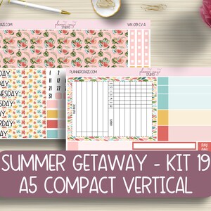 Compact Vertical, Weekly Planner Stickers, Planning, Labels, Erin Condren Life Planner, EC, Happy Planner, Functional, Plum Paper, KIT-019