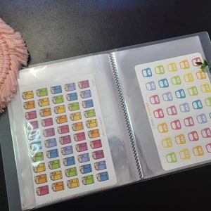 Blank 9x7 Sticker Album, Erin Condren, EC, Plum Paper, Happy Planner, Organizing, Sticker Storage, Organization, Planning