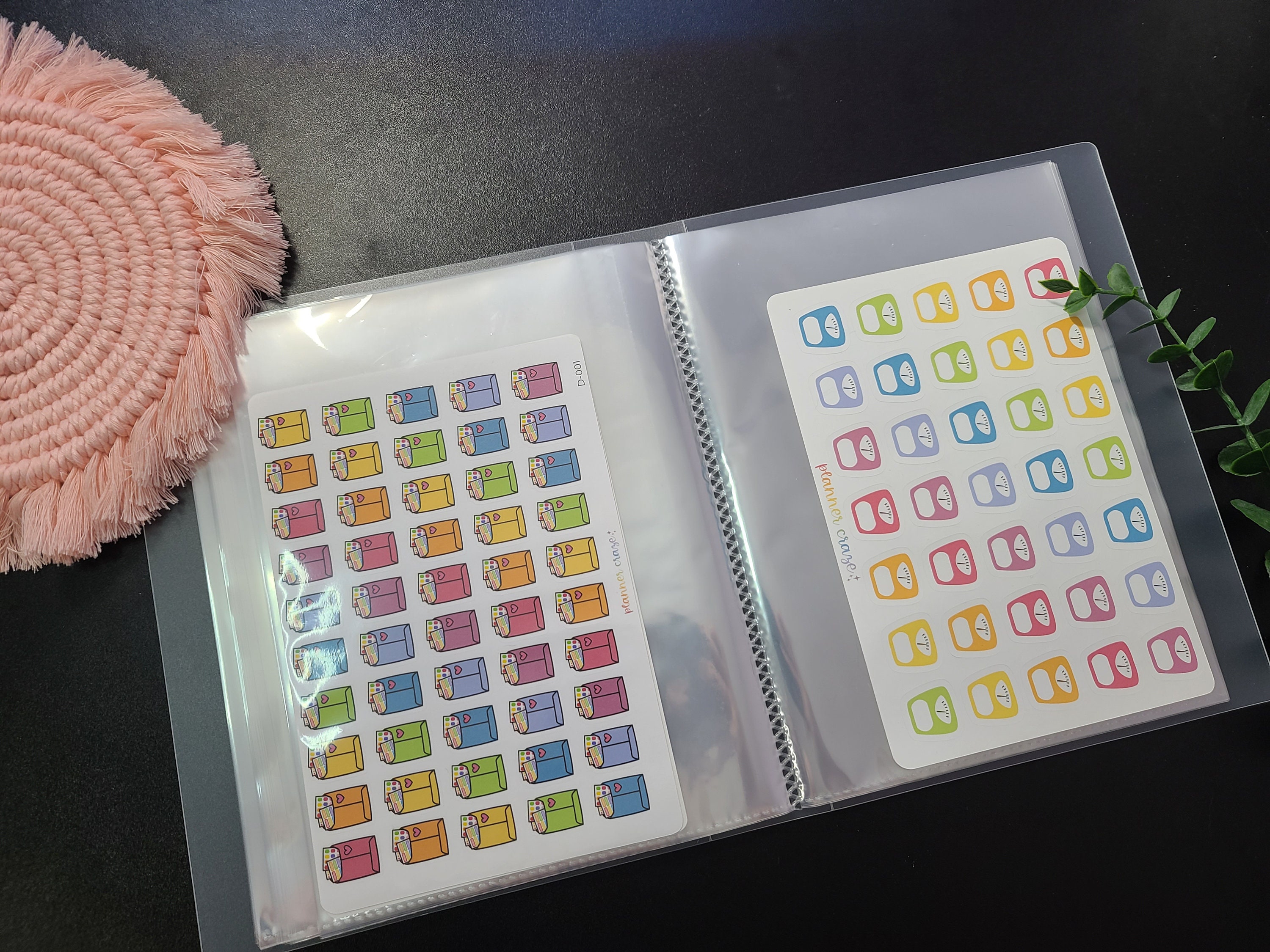Plastic Sticker Holder Storage Box Micro Happy Planner Accessories Freebies  Samplers